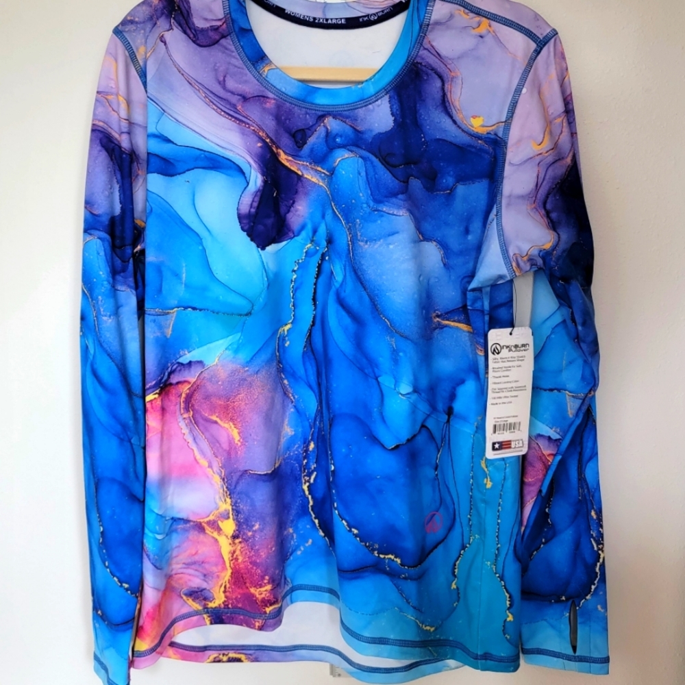 NWT Inknburn "Heart of Gold" Pullover with Thumbholes - XXL